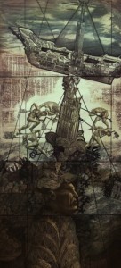 Sinking of the Empire 62.5" x 28" Etching 2006