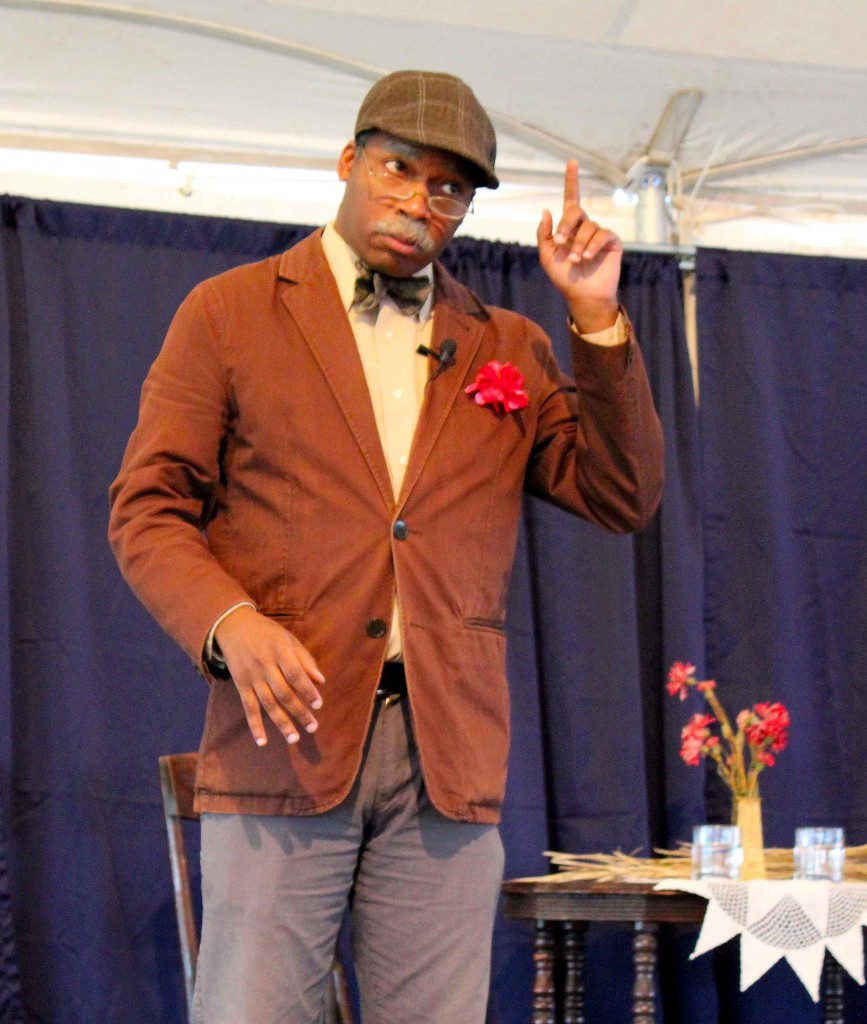 George Washington Carver, portrayed by Paxton Williams, will perform at 7:15 p.m. Saturday, June 20, under the Chautauqua tent at The Frank House on the University of Nebraska at Kearney campus. (Courtesy Photo/Humanities Nebraska)