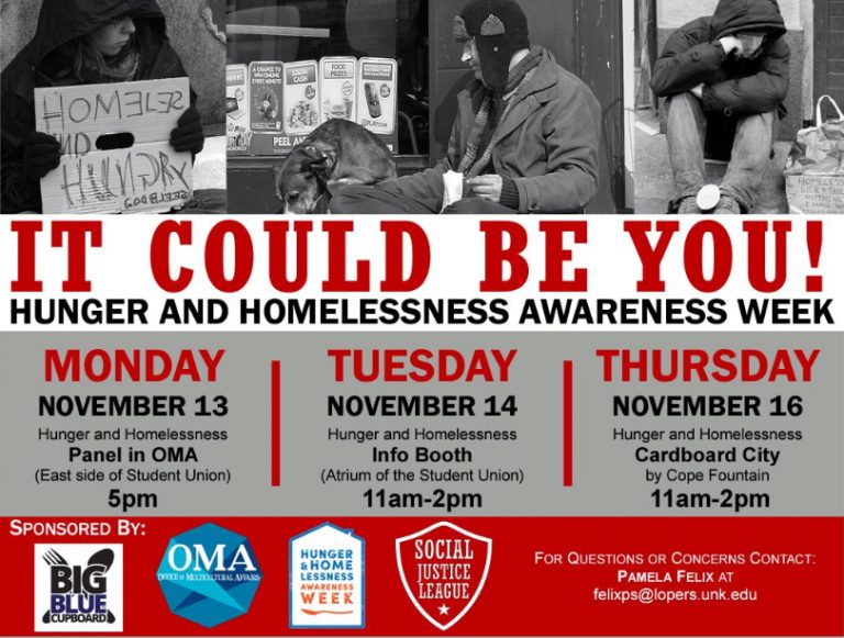 Three Events Planned For Hunger Homelessness Awareness Week