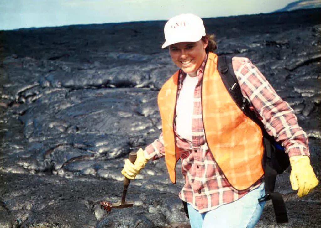 eth Hinga, director of assessment at UNK, has made more than a dozen trips to the Kilauea volcano in Hawaii. She’s pictured there in 2001 during a student field trip she led while teaching at Tarleton State University in Texas.