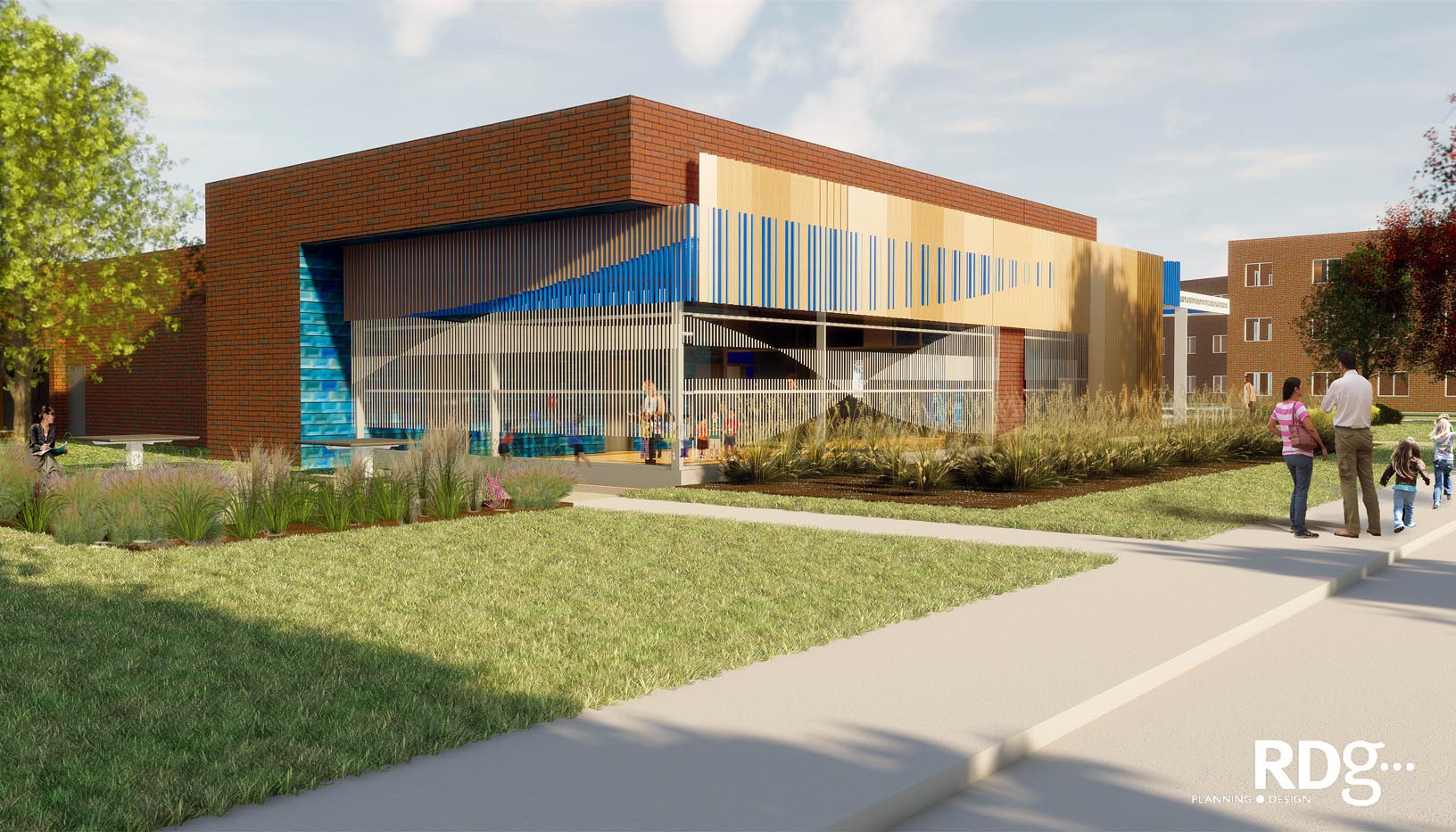 The LaVonne Kopecky Plambeck Early Childhood Education Center at the University of Nebraska at Kearney is the first academic footprint on UNK’s University Village development. It will become a model for early childhood education, early childhood educator preparation and research.