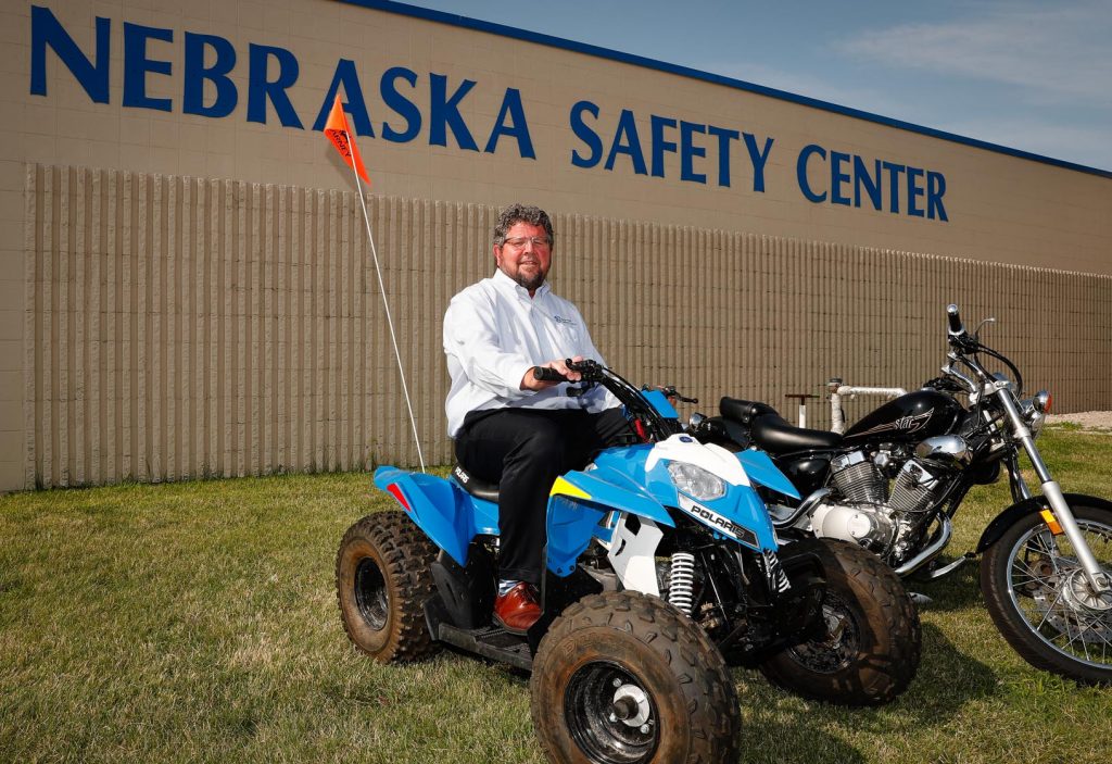 Mick Anderson has been involved with the Nebraska Safety Center since 2004, serving as director the past five years. The center, which is part of the University of Nebraska at Kearney, impacts the entire state by making it a safer place for people to live and work, Anderson said. (Photo by Corbey R. Dorsey, UNK Communications)