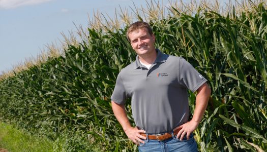 Adam Haag says the UNK agribusiness program prepared him well for his career with Syngenta. Haag, who graduated from UNK in 2009, is currently a Golden Harvest district manager, overseeing a team selling corn and soybean seed throughout Nebraska. (Photo by Corbey R. Dorsey, UNK Communications)