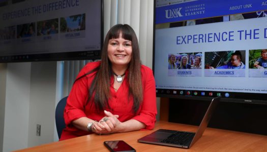 An assistant professor in UNK’s Department of Teacher Education, Martonia Gaskill recently took over as director of the instructional technology graduate program. (Photo by Corbey R. Dorsey, UNK Communications)
