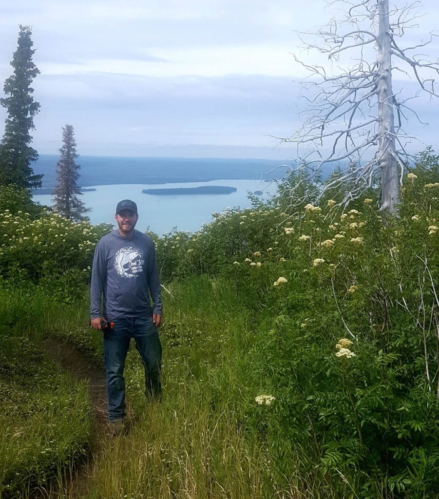UNK senior Eric Pavlicek is spending his summer in Alaska through an internship with the Cook Inlet Aquaculture Association. The Kearney native’s love for nature drew him to UNK’s recreation, outdoor and event management program. (Courtesy photo)