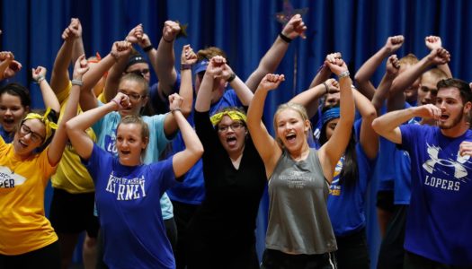 UNK’s homecoming lip-sync contest is 7 p.m. Thursday inside the Health and Sports Center, followed by the crowning of UNK’s homecoming royalty. It is open to the public. (Photo by Corbey R. Dorsey, UNK Communications)