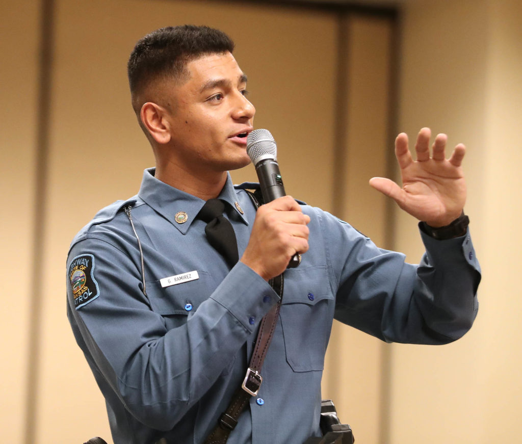 Gustavo Ramirez, who graduated from UNK in 2012, has been a trooper with the Kansas Highway Patrol for two years.
