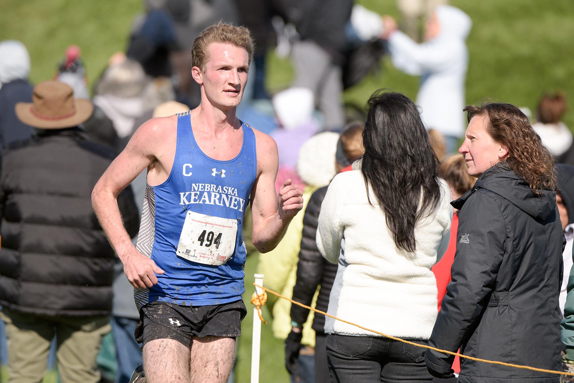 Although he's battled injuries the past two years, UNK senior Corbin Hansen never lets his teammates down. "No matter the race, they know I'm going to give it my all," he said. (Courtesy of Steve Woltmann Photography)