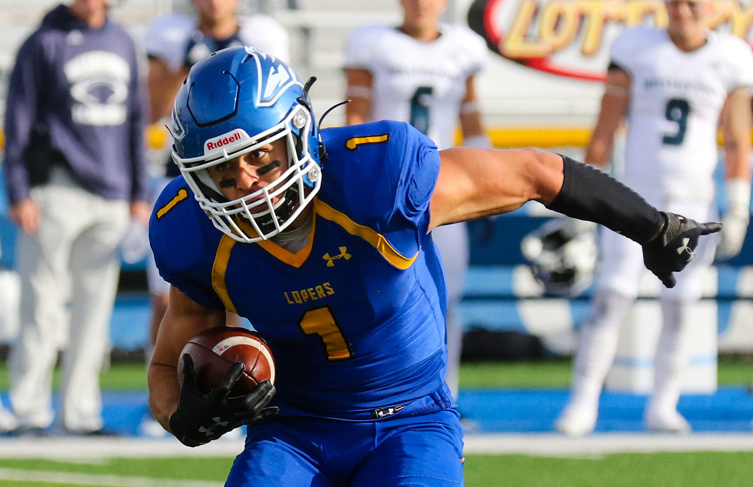 Luke Quinn, a sixth-year senior from Scottsdale, Arizona, enters Saturday’s Mineral Water Bowl with 2,313 all-purpose yards and 20 touchdowns during his UNK career. (UNK Communications)