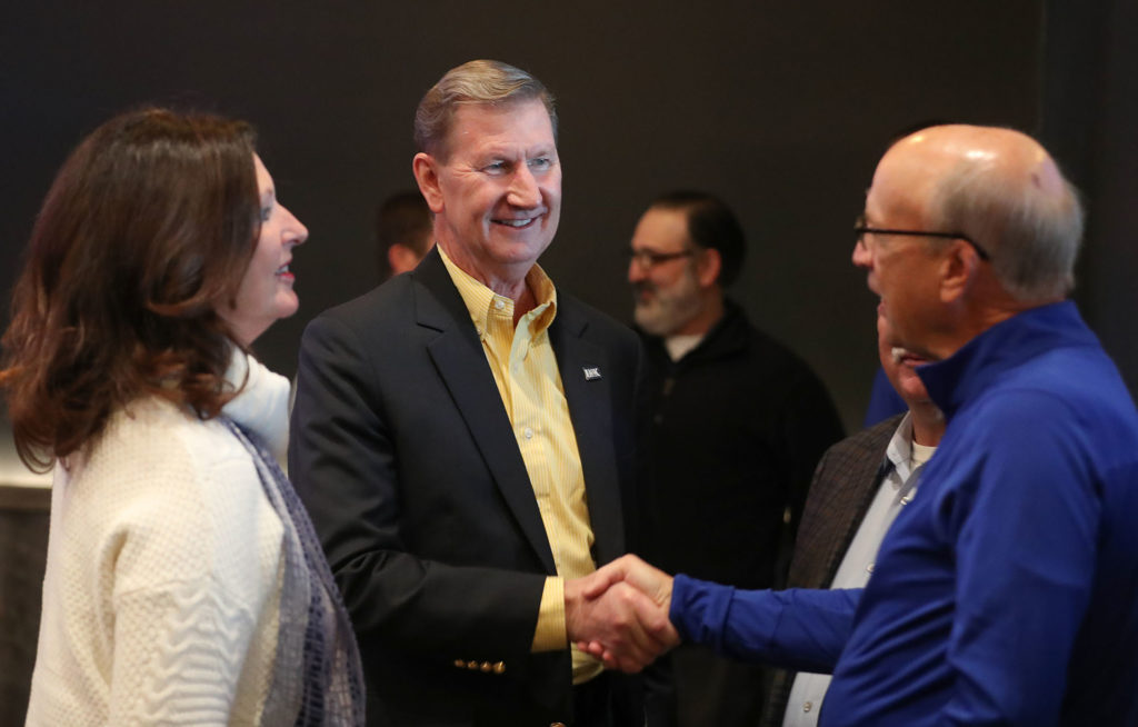 After being named the Board of Regents' priority candidate for president on Oct. 25, Ted Carter underwent a monthlong review period that included almost 30 public events in a dozen Nebraska communities. (Photo by Corbey R. Dorsey, UNK Communications)