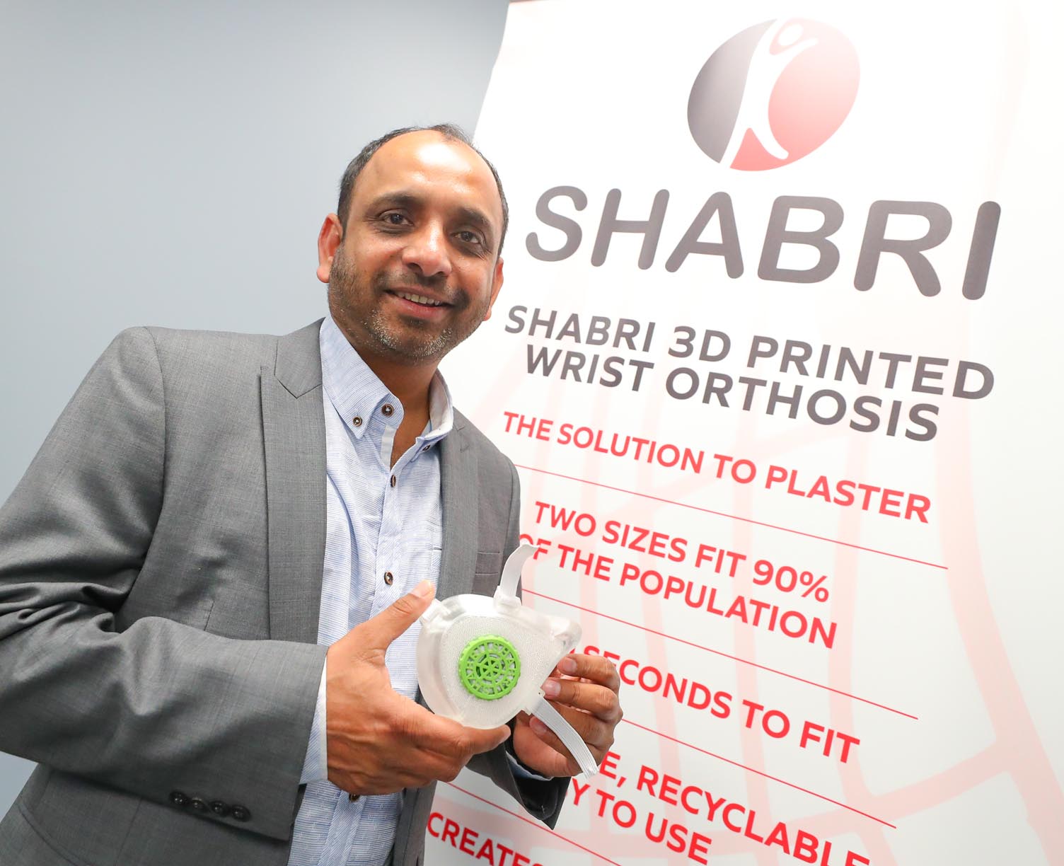 UNK graduate Rakesh Srivastava is using his 3D-printing company, Shabri, to help meet the local demand for face masks and shields during the coronavirus outbreak. (Photos by Corbey R. Dorsey, UNK Communications)