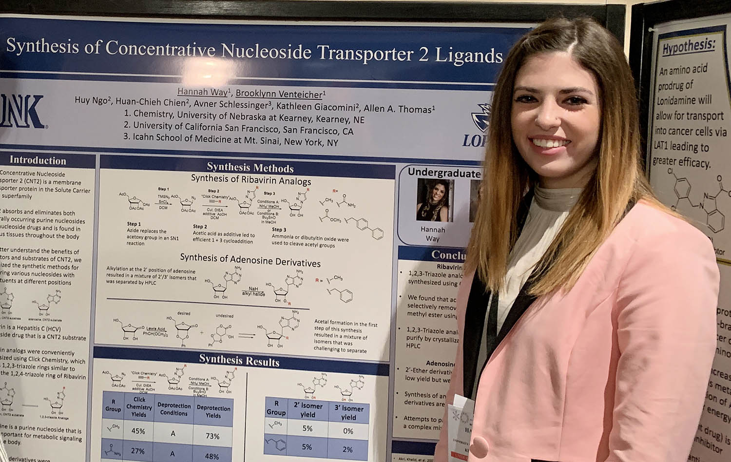 Hannah Way, a junior from York, is the seventh UNK student ever selected to present at the Posters on the Hill undergraduate research conference in Washington, D.C. Because of the coronavirus outbreak, Way will participate in a virtual poster session Tuesday on Twitter. (Courtesy photo)