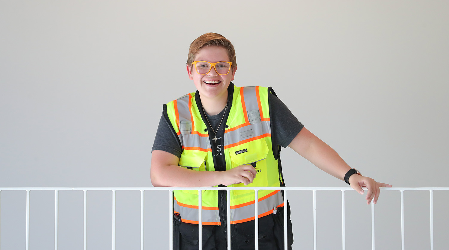 “I took an intro to construction management class and I was like, ‘This is it. This makes sense for me. This checks all my boxes.’” – Velerianna Garcia, construction management major from Norfolk