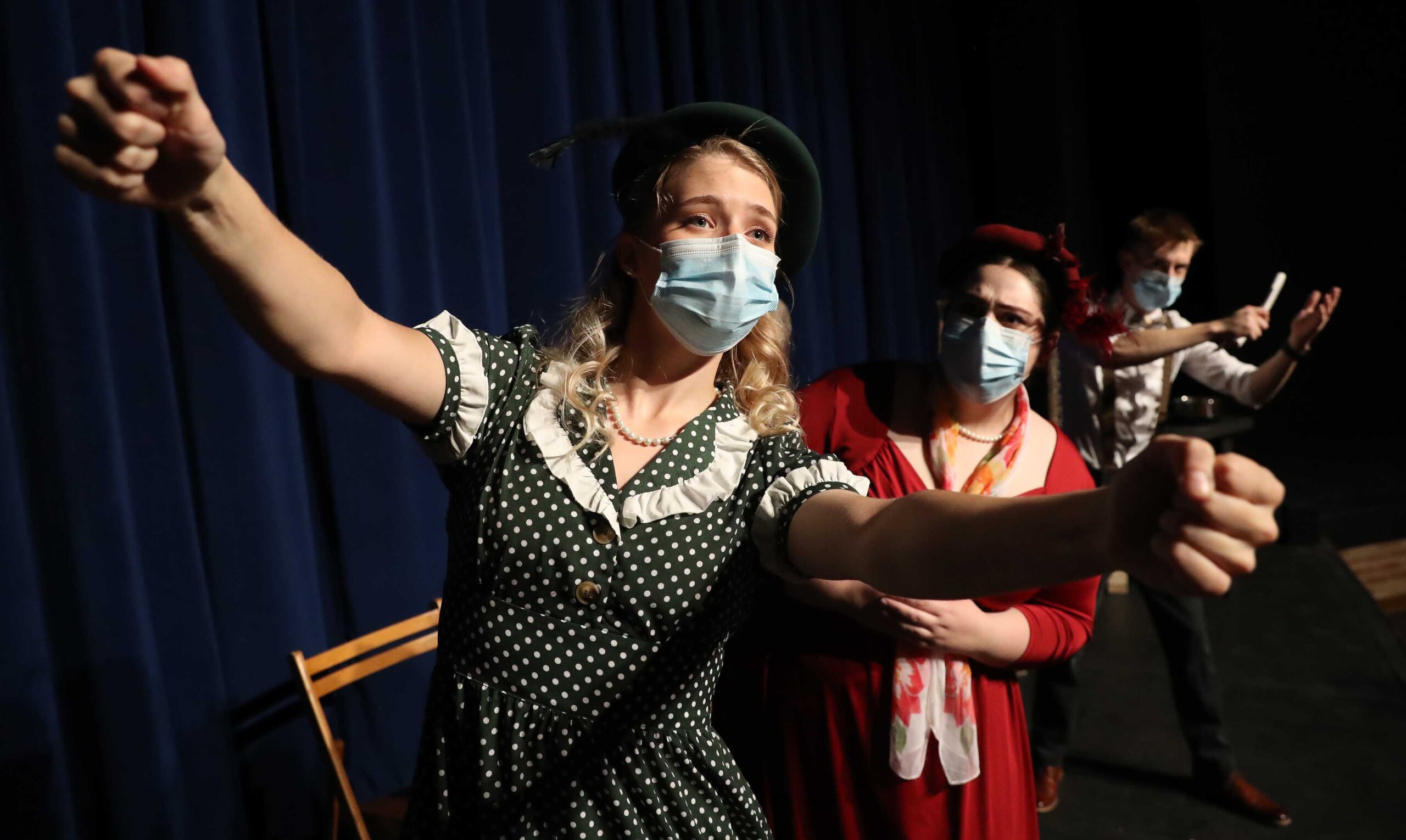 Hannah Petersen portrays Miss Pinkerton in the UNK Opera Workshop production “The Old Maid and the Thief.”