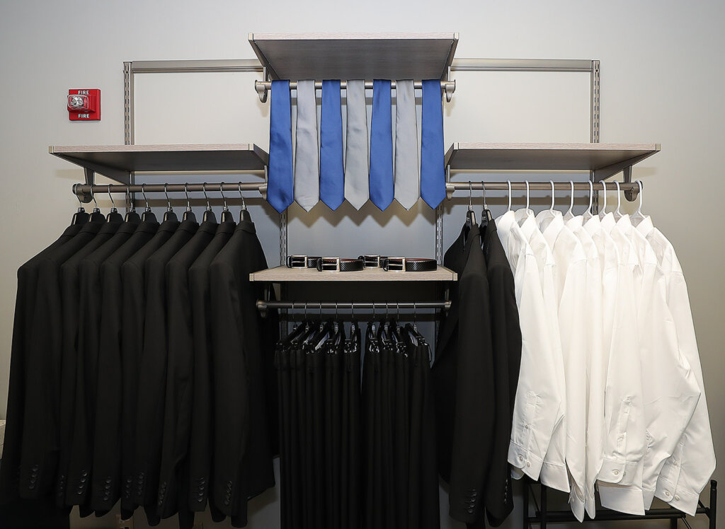 Located in Room E121 inside West Center, the College of Business and Technology Career Closet has both men’s and women’s professional attire that can be rented at no cost.