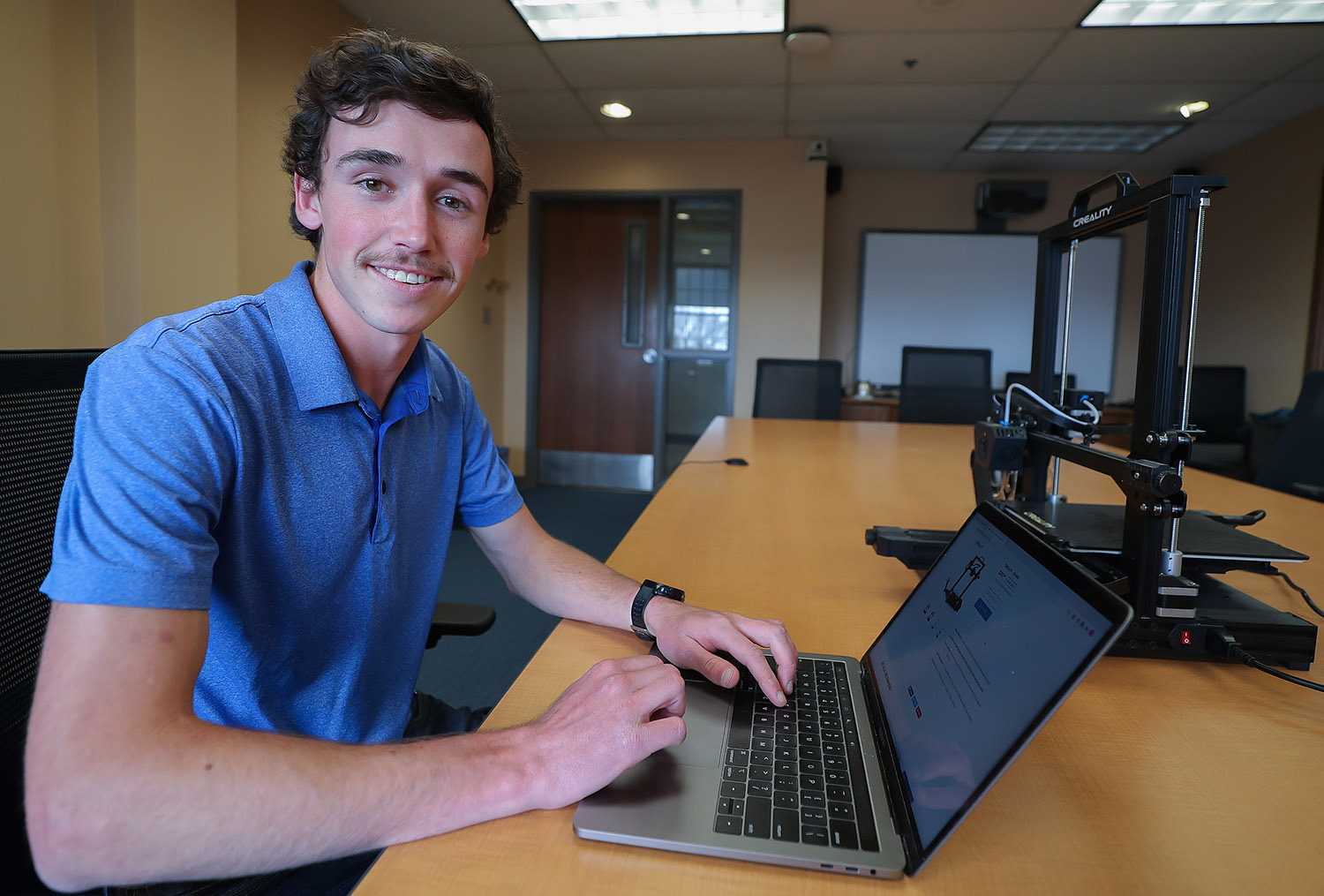 UNK junior Justin Vrooman is co-owner of Heartland 3D, an online business that sells 3D printers and filament.