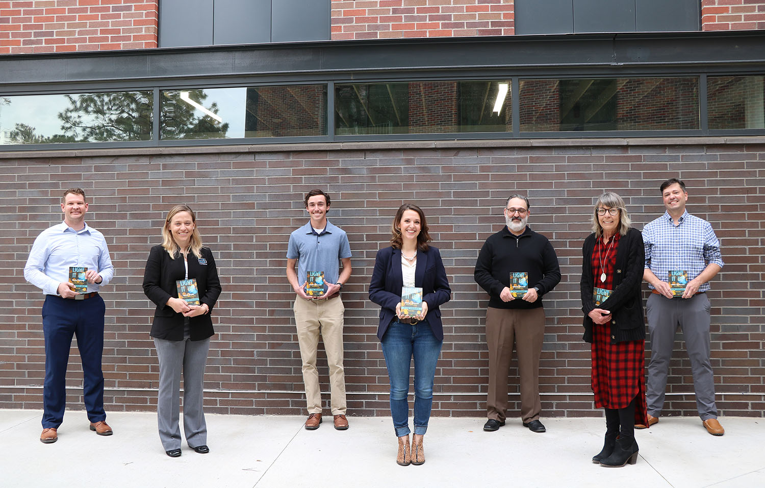 UNK’s Center for Entrepreneurship and Rural Development presented its annual Light It Up awards last week. This year’s winners are, from left, Brian Blakely, Bobbi Pettit, Justin Vrooman, Stacey Johnson, Yousef Ghamedi, Jocelyn Johnson and Mike Anderson.