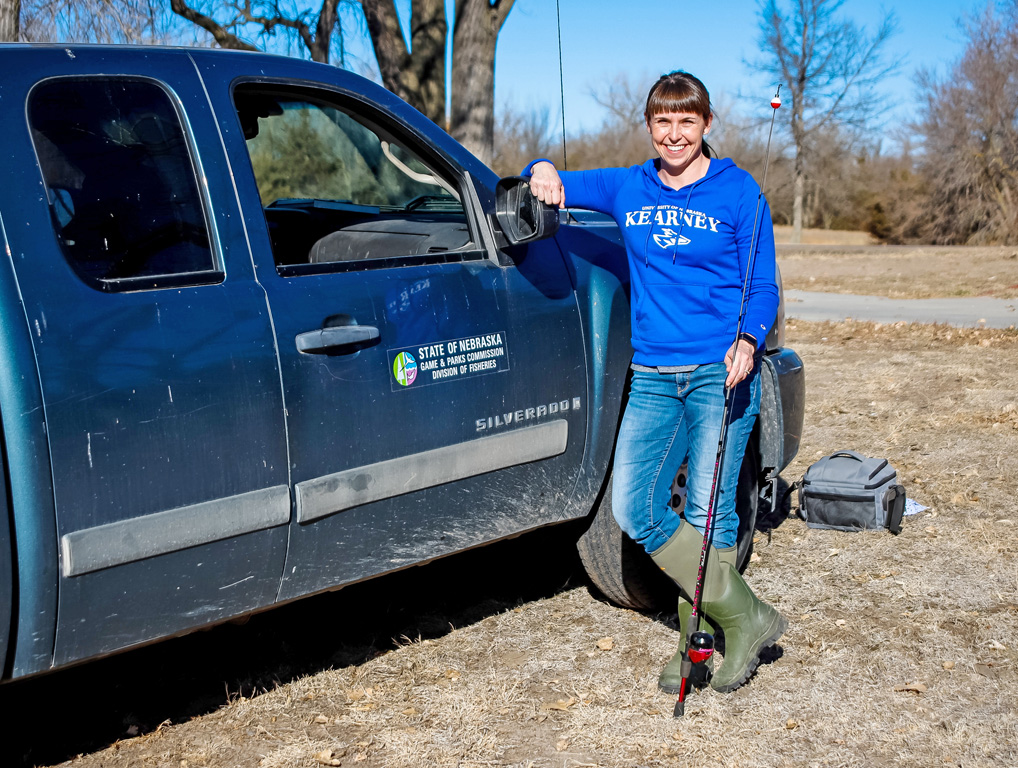 UNK associate biology professor Melissa Wuellner conducts research that helps the Nebraska Game and Parks Commission manage public waters and fisheries in the state.