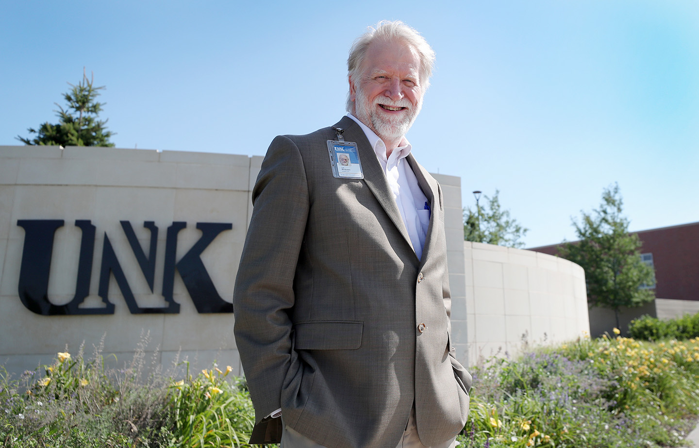 Lee McQueen is retiring from UNK after spending 16 years as director of Facilities Management and Planning. (Photo by Erika Pritchard, UNK Communications)