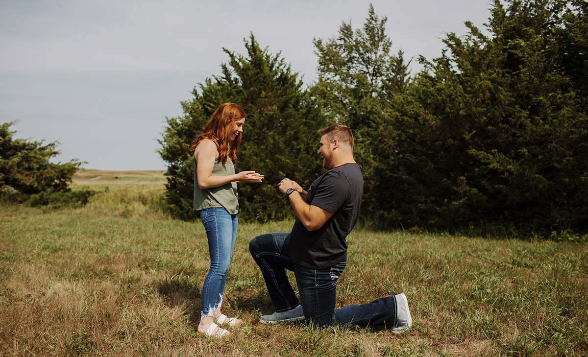Corey Hoelck got engaged to his fiancée, Morgan Dana, last summer.