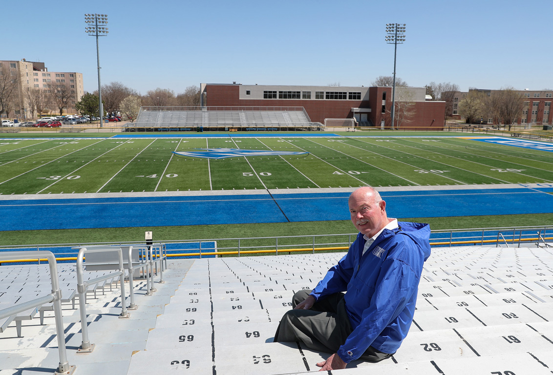 A former Loper football player, Charlie Bicak is a regular at athletic contests, theater productions, music concerts and other UNK events. That won’t change.