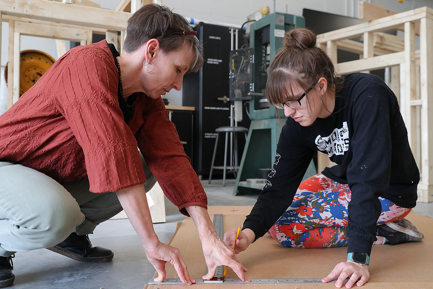 UNK’s interior and product design program utilizes several studio and lab spaces where students can experiment with different materials and create scale models and prototypes.