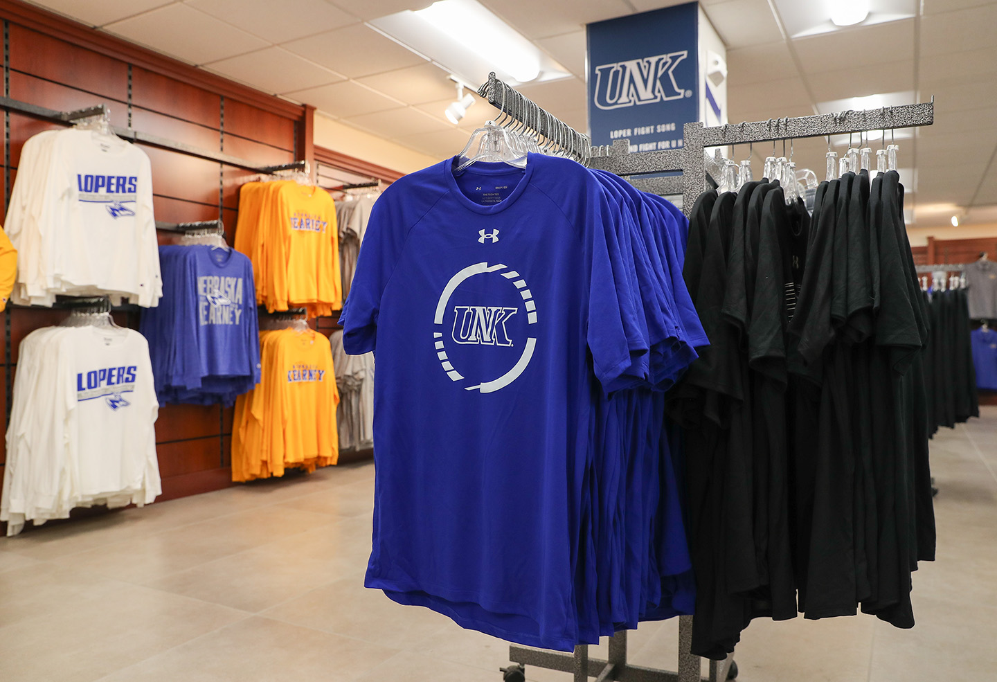The apparel and merchandise at UNK’s Loper Spirit Shop is now available to customers worldwide through an online store.