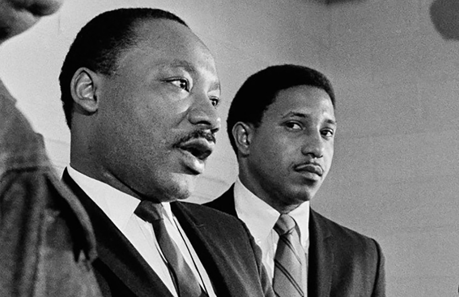 Bernard Lafayette Jr., right, is pictured with Martin Luther King Jr.