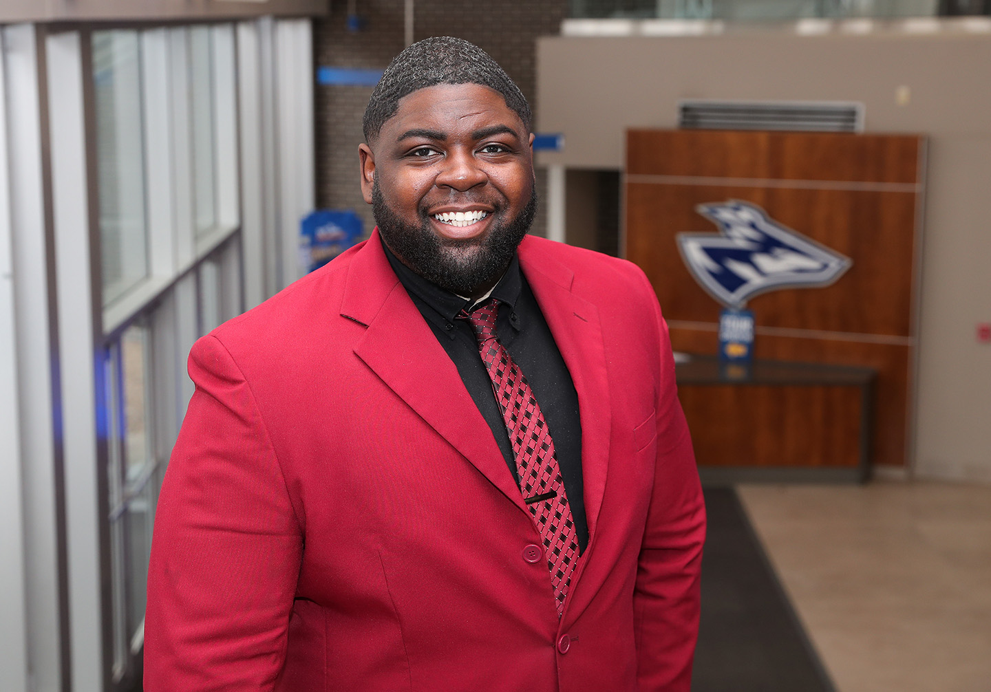 Bennett Davis Jr. is the director of community standards and student conduct at UNK, where he also serves as an adviser for the Black Student Association and teaches a leadership course. (Photos by Erika Pritchard, UNK Communications)