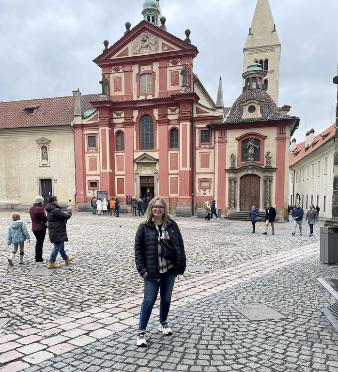Ella Waller and 10 other UNK pre-law students recently spent two weeks in Europe.