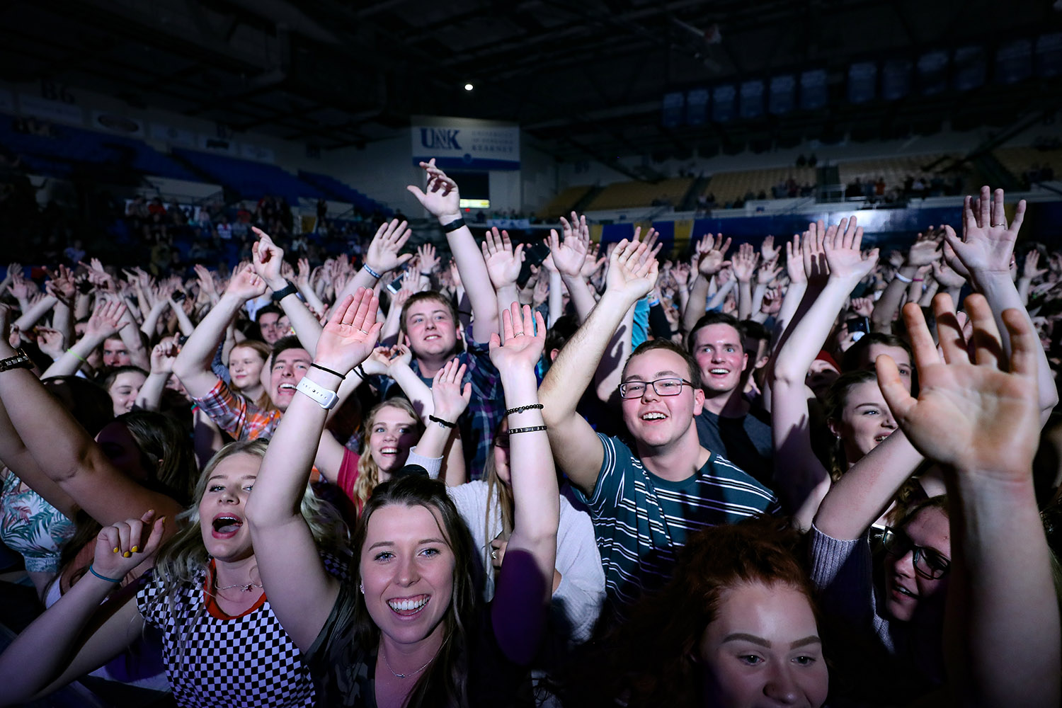 A large crowd attended the 2019 spring concert featuring AJR. This year's concert, featuring Yung Gravy, is scheduled for April 27 at the Health and Sports Center.