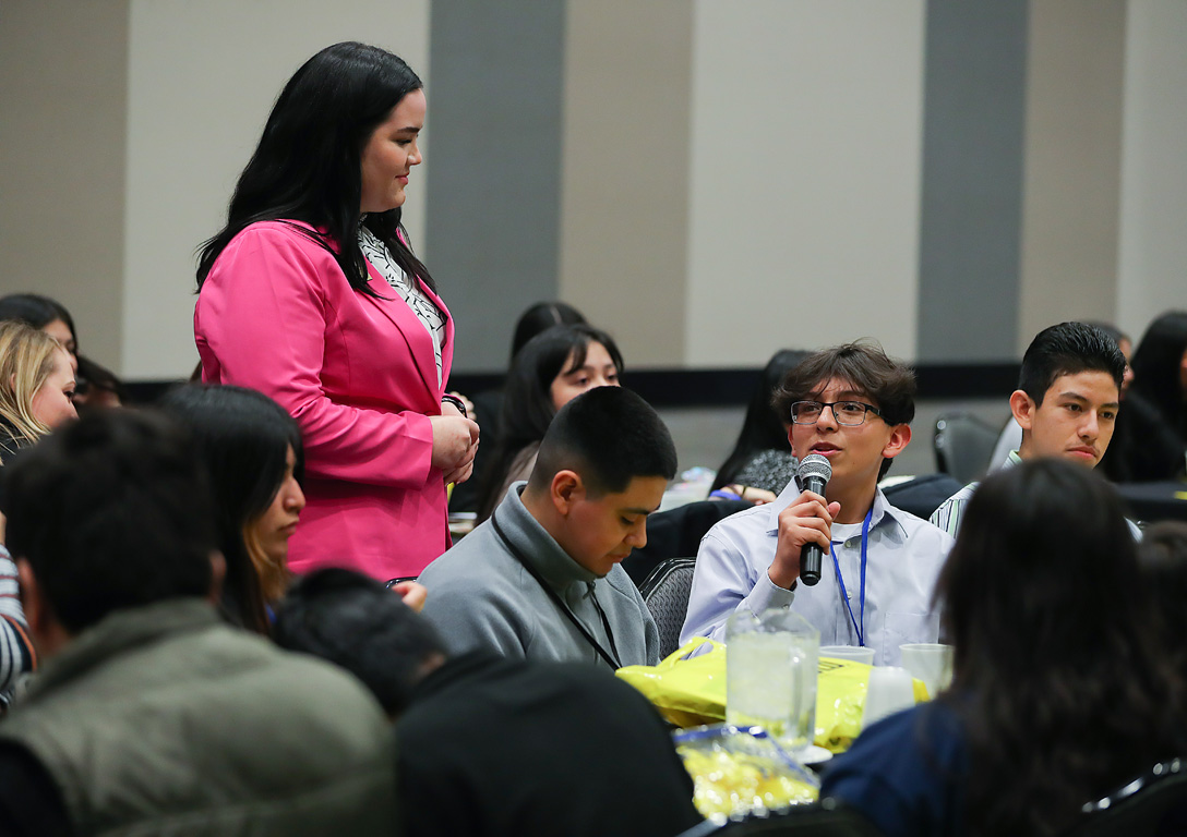 The Nebraska Cultural Unity Conference brought hundreds of high school and college students together to learn about leadership, higher education and professional opportunities. (Photos by Erika Pritchard, UNK Communications)