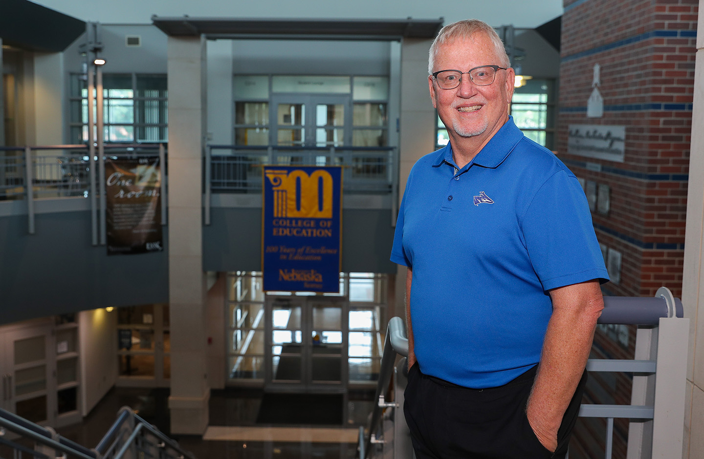 A former school administrator in Amherst, Dunning and Gothenburg, Mike Teahon leads the educational administration program at UNK. (Photo by Erika Pritchard, UNK Communications)