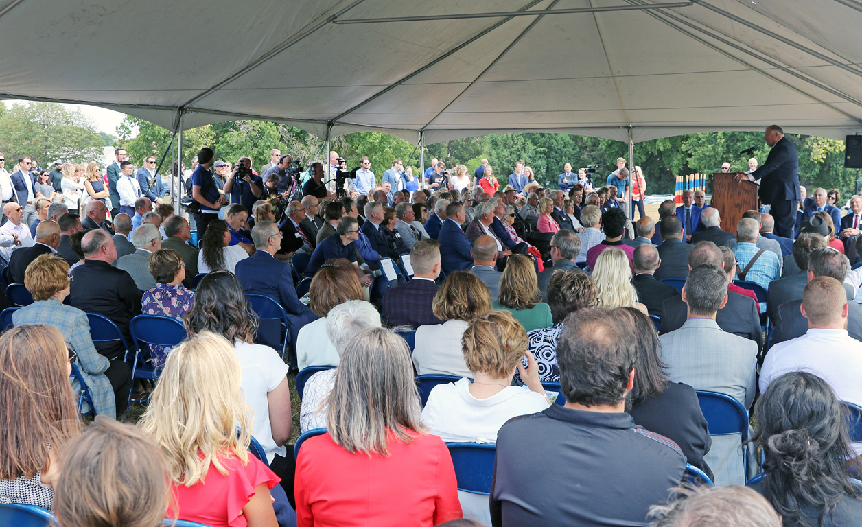 More than 300 people attended Tuesday’s groundbreaking ceremony for the new Rural Health Education Building on the UNK campus.