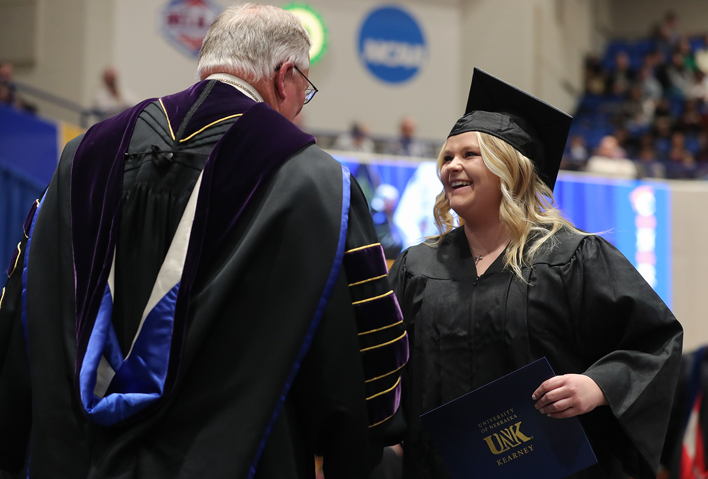 Amanda Francescato graduated from UNK on Friday with a bachelor’s degree in art education and a minor in photography. (Photo by Erika Pritchard, UNK Communications)