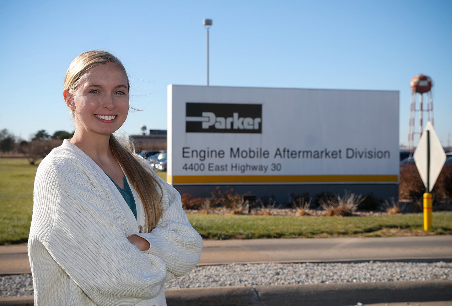 UNK graduate Autumn Graham works as a human resources specialist at Kearney-based Parker Hannifin. She connected with company representatives during campus events and was hired before completing her degree.