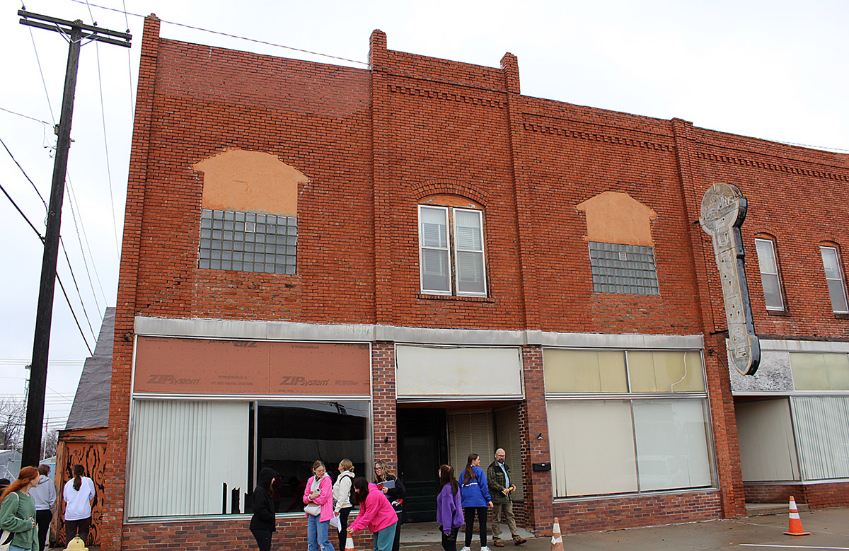 The city of Franklin is seeking grant funding to renovate and repurpose this 136-year-old downtown building, with assistance from the UNK interior and product design program. (Courtesy photo)