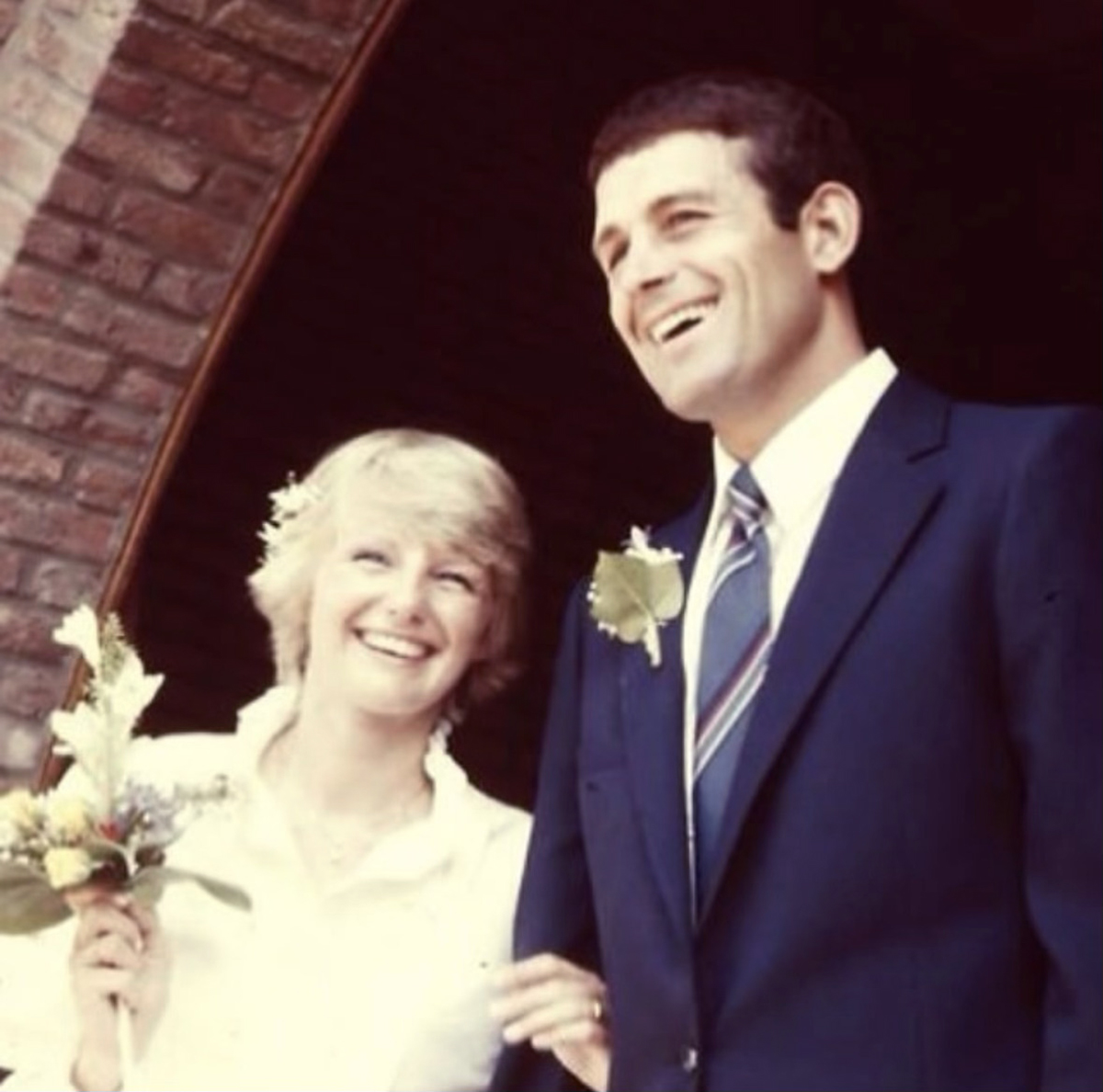 Sonja and Tom Kropp are pictured on their wedding day in July 1983.