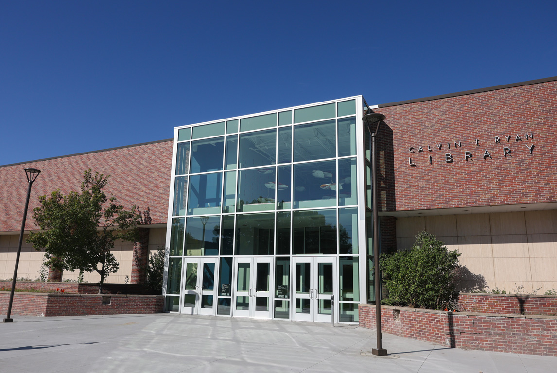 Calvin T. Ryan Library now features a grand entrance that’s more accessible and inviting.