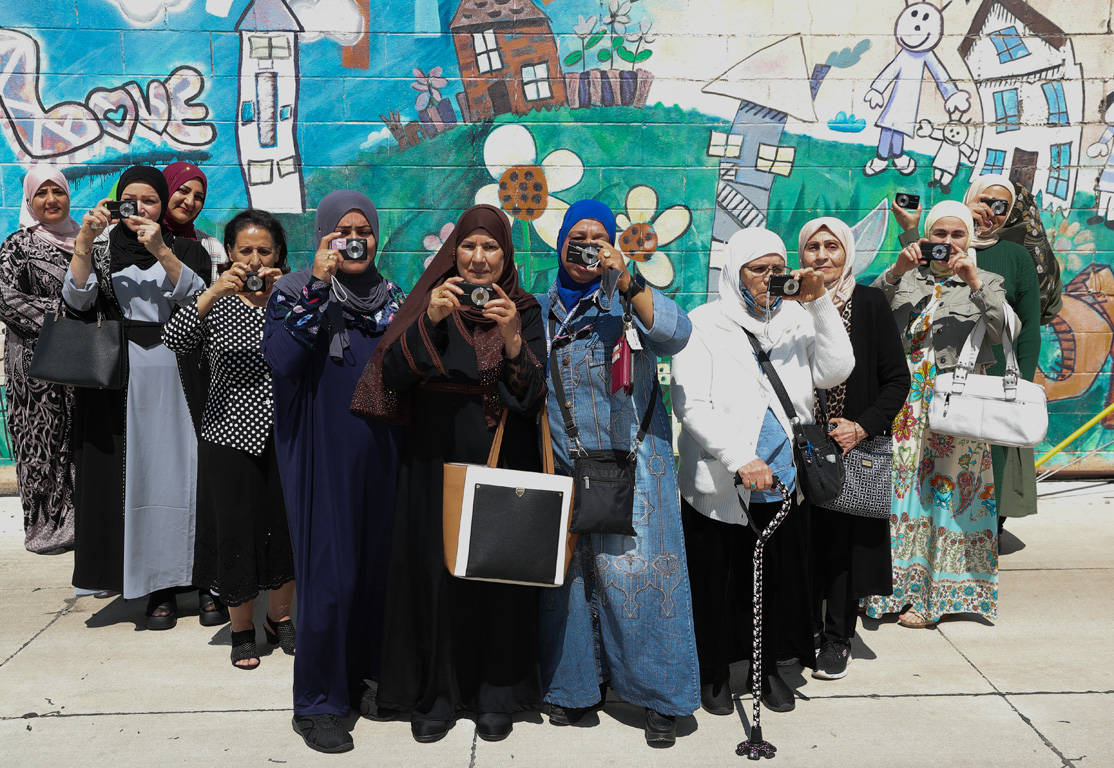 Now living in Lincoln, these Middle Eastern and North African women participated in a PhotoVoice research project led by UNK associate professor Tiffani Luethke. They used cameras to document the impacts of resettlement. (Photos by Erika Pritchard, UNK Communications)