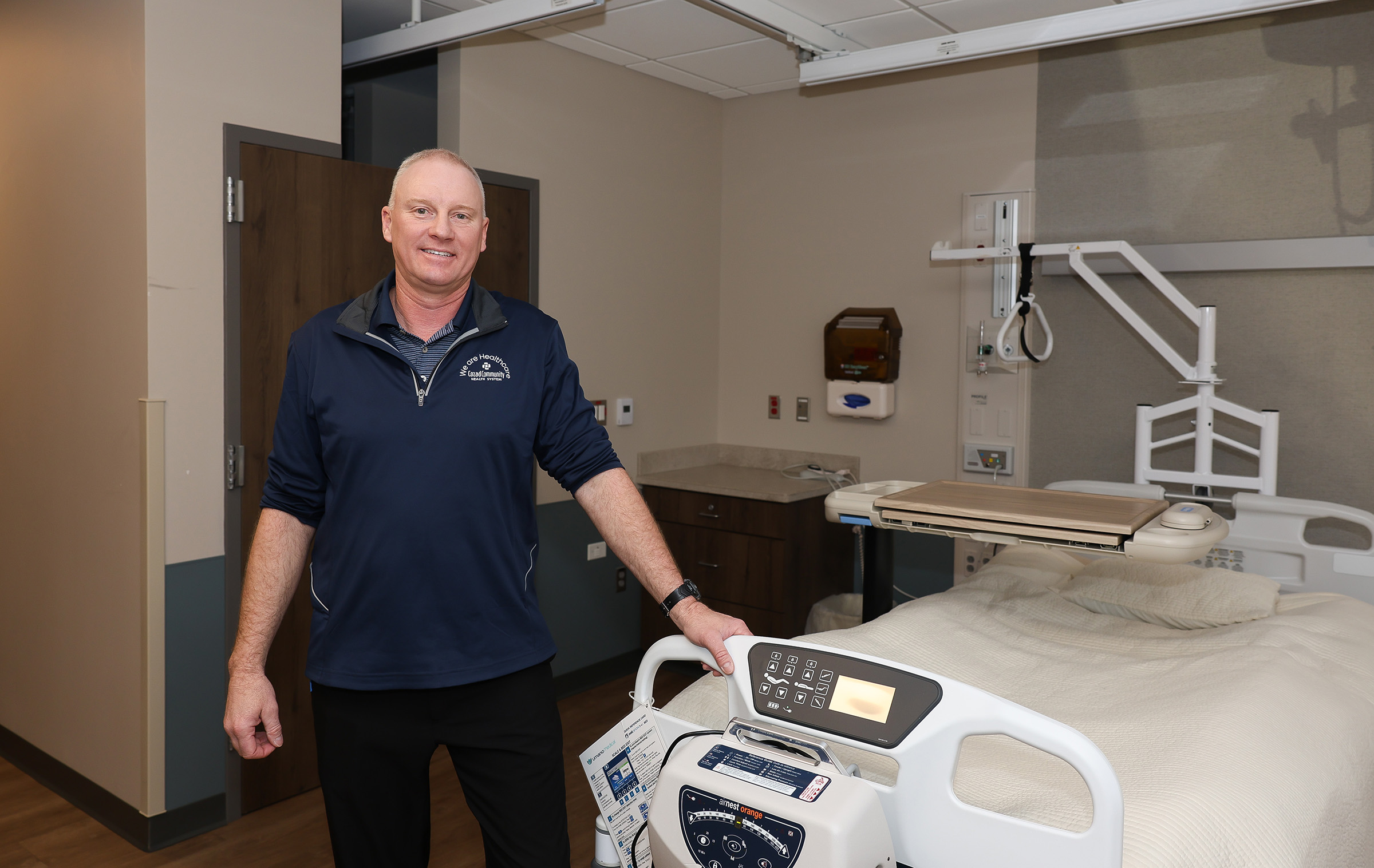 Cozad Community Health System CEO Robert Dyer poses for a photo at the hospital.