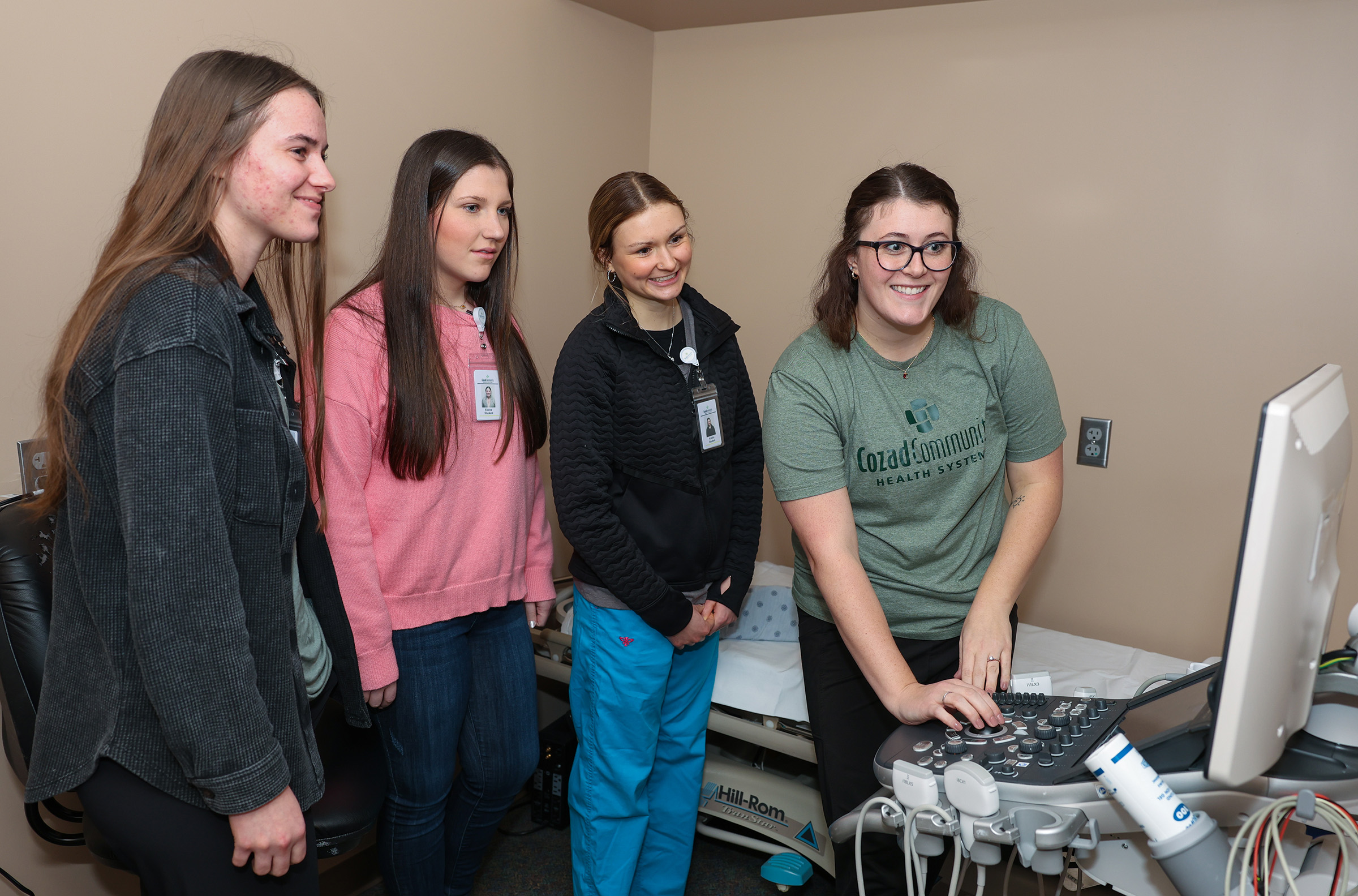 UNK health science students visit Cozad Community Health System while participating in the Rural Immersion Program.