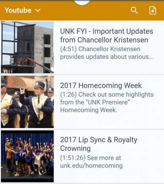 UNK Mobile App 3