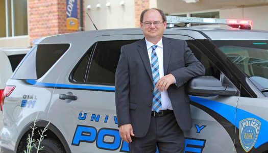 UNK Police Chief Jim Davis recently was given the Law Enforcement Coordination Award presented by the U.S. Attorney’s Office in Nebraska. Davis was credited for improving relationships among local, state and federal law enforcement agencies. (UNK file photo)