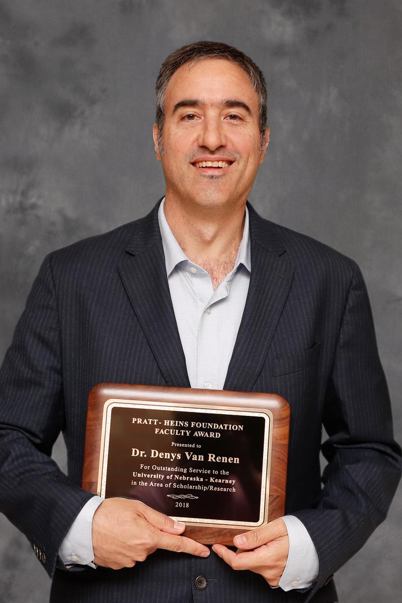 Pratt Heins Awards Recognize Exstrom Fritson Van Renen As Outstanding Unk Faculty Unk News 4133