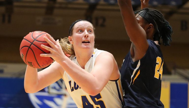 Freshman Brooke Carlson can do it all for Lopers, even change a tire