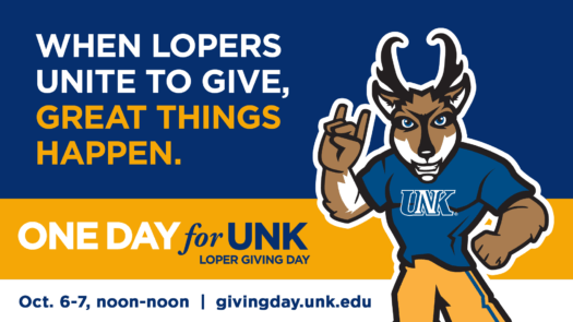 Loper Giving Day: One Day for UNK campaign Oct. 6-7 