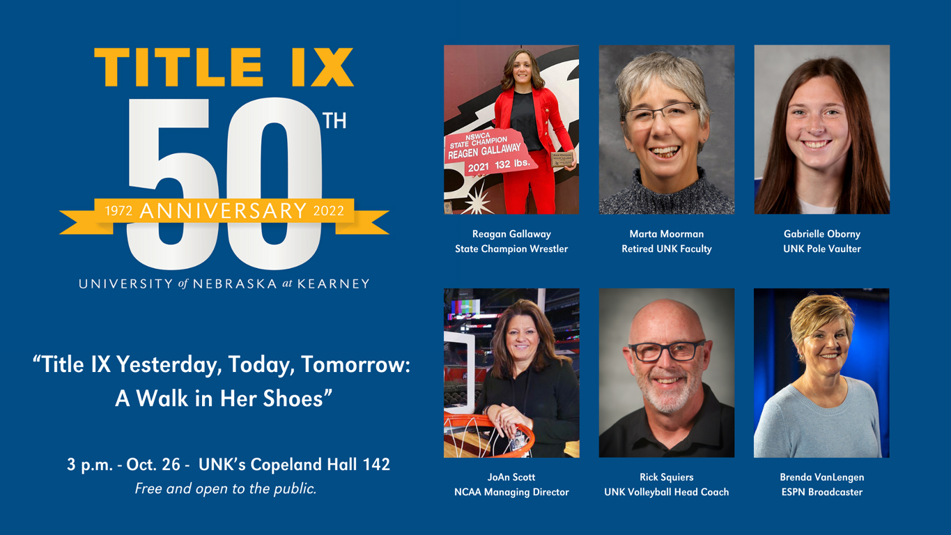 Six distinguished guests to lead Oct. 26 Title IX panel discussion at University  of Nebraska at Kearney – UNK News