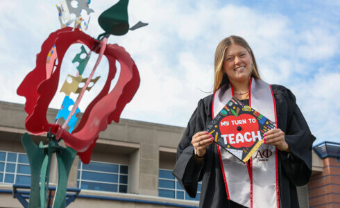 Heart of a Teacher: UNK senior Mackenzie Coughlin is ready to make an impact in the classroom