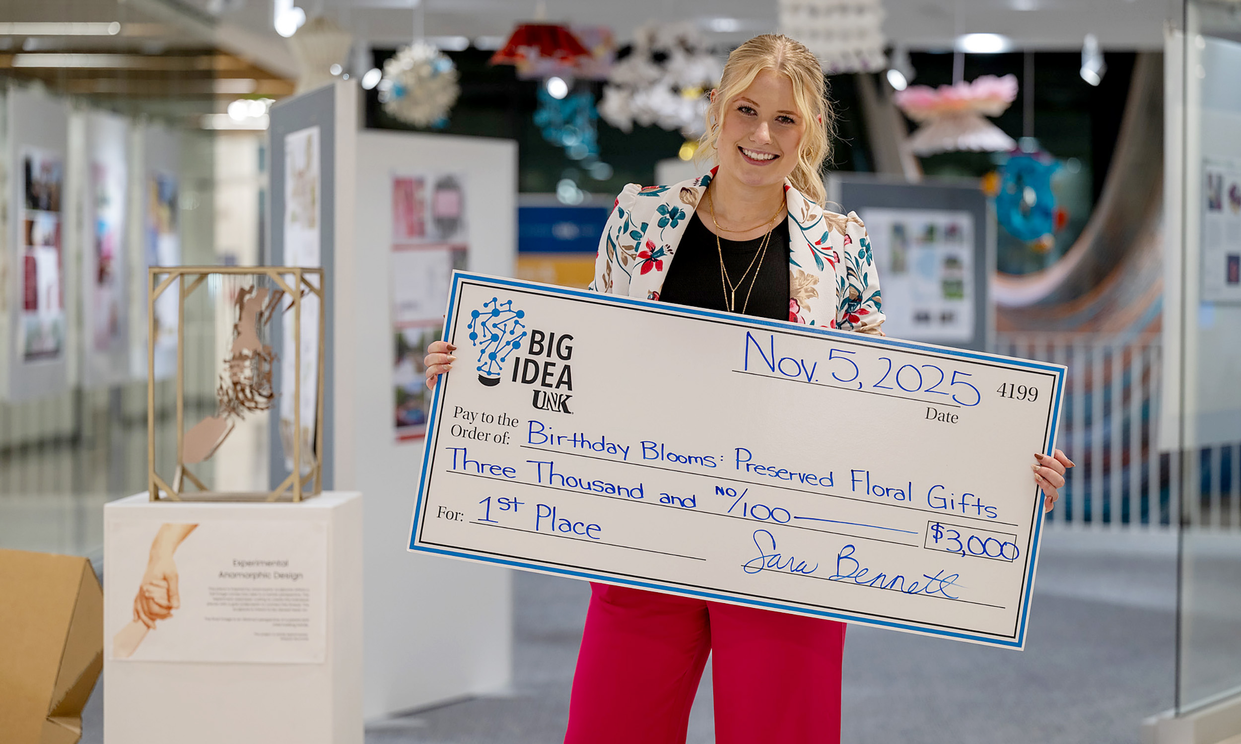 Innovation blooms at UNK as Fallon Wells wins Big Idea business competition